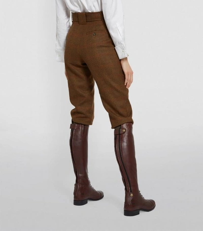 Shop Purdey High-waist Technical Tweed Breeks