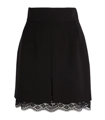 Shop Dolce & Gabbana Lace Trim Skirt