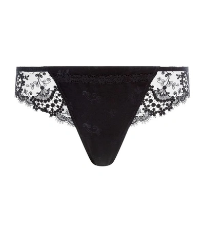 Shop Simone Perele Lace Embroidered Thong