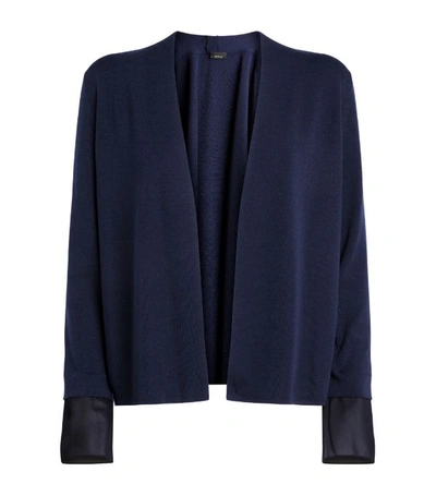 Shop Akris Detachable Silk Cuffs Cardigan