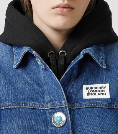 Shop Burberry Denim Jacket