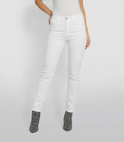 Shop Frame Le High Straight Jean In White