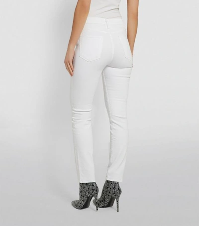 Shop Frame Le High Straight Jean In White