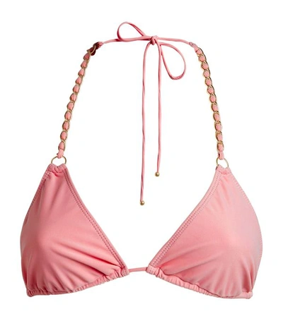 Shop Jonathan Simkhai Chain-detail Triangle Bikini Top