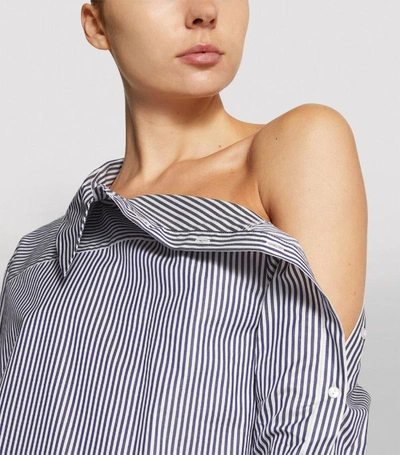 Shop Victoria Beckham Asymmetric Stripe Shirt