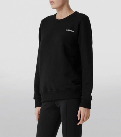 Shop Burberry Monogram Oversized Sweatshirt