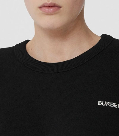 Shop Burberry Monogram Oversized Sweatshirt