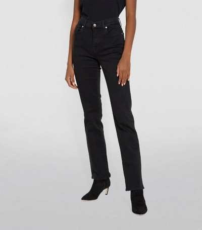 Shop 7 For All Mankind The Straight B(air) Jeans In Black