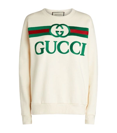 Shop Gucci Oversized Logo Sweatshirt