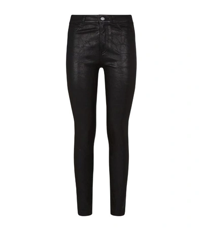 Shop Paige Hoxton Stretch Leather Pant In Black