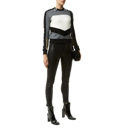 Shop Paige Hoxton Stretch Leather Pant In Black