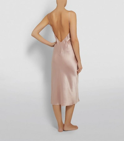 Shop Olivia Von Halle Issa Silk Slip Dress
