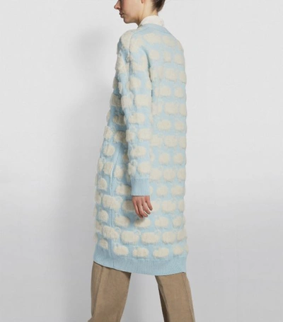 Shop Lanvin Moutons Oversized Textured Cardigan