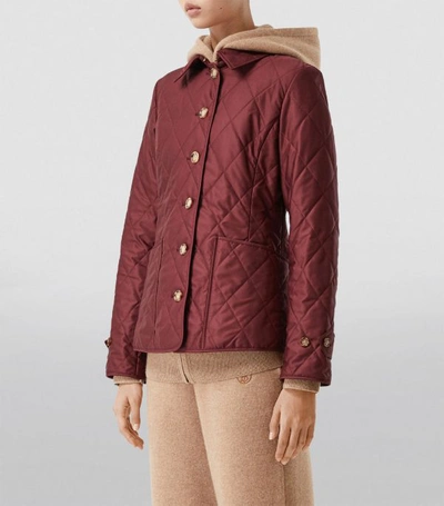 Shop Burberry Diamond Quilted Jacket