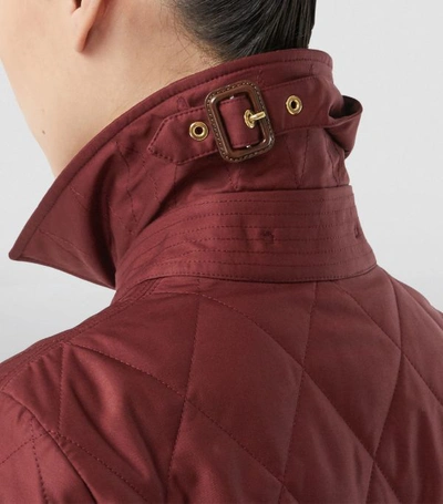 Shop Burberry Diamond Quilted Jacket