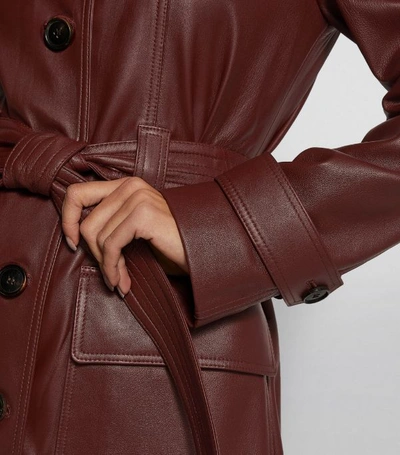 Shop Diane Von Furstenberg Dvf  Helga Leather Trench Coat