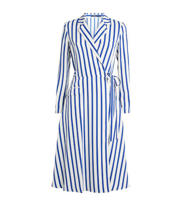 ralph lauren blue wrap dress