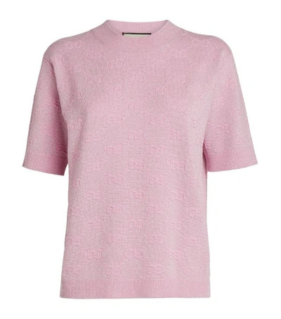 Shop Gucci Logo Knit T-shirt