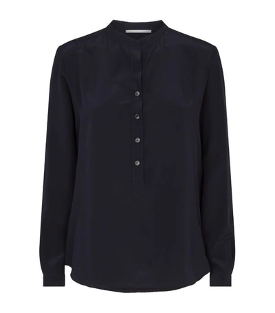 Shop Stella Mccartney Silk Button-neck Blouse