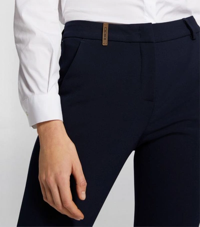 Shop Peserico Stretch Crop Trousers