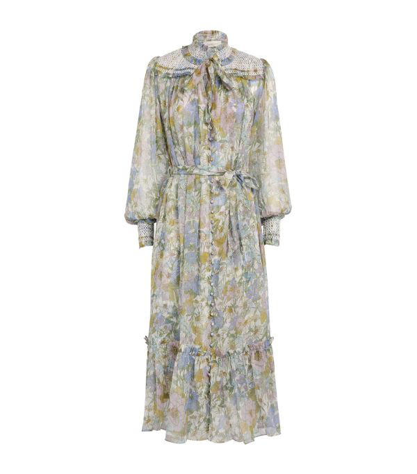 zimmermann floral midi dress