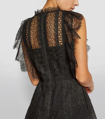 Shop Self-portrait Lace Sleeveless Mini Dress