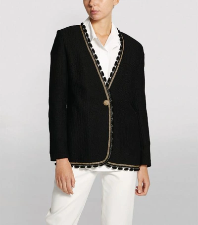 Shop St John Contrast-trim Jacket