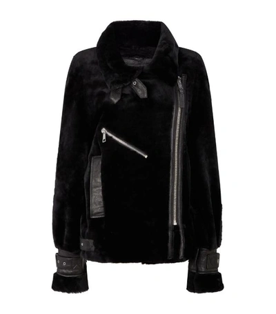Nicole Benisti Montmartre Shearling Puffer Jacket In Black | ModeSens