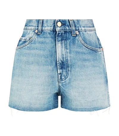 Shop Gucci Distressed Denim Shorts