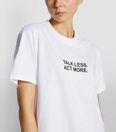 Shop Natasha Zinko Talk Less Act More T-shirt
