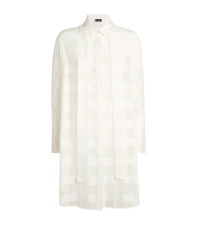 Shop Akris Check Tunic Shirt