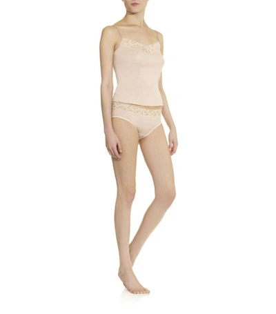 Shop Hanro Moments Midi Brief In Nude