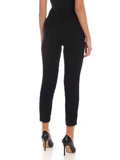 Shop Pinko Bella 6 Trousers In Black