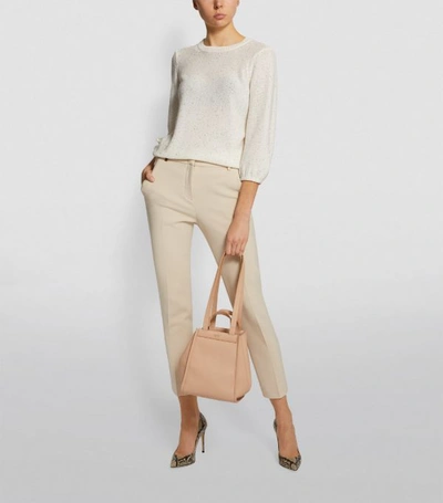 Shop Peserico Stretch Crop Trousers