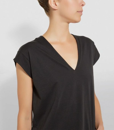 Shop Frame Cotton Le Mid Rise T-shirt In Black
