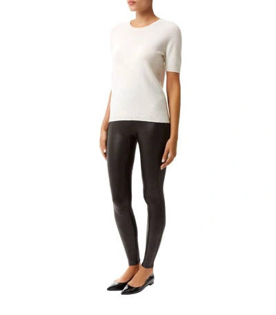 Shop Spanx Faux Leather Leggings In Black