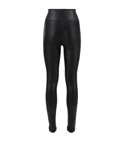 Shop Spanx Faux Leather Leggings In Black