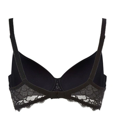 Shop Simone Perele Lace Caresse Plunge Bra In Black