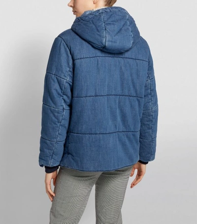 Shop Rag & Bone Denim Hooded Puffer Jacket