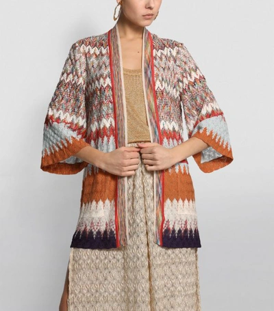 Shop Missoni Stripe Open-front Cardigan