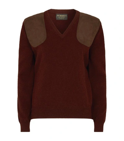 Shop Purdey V-neck Shooting Sweater