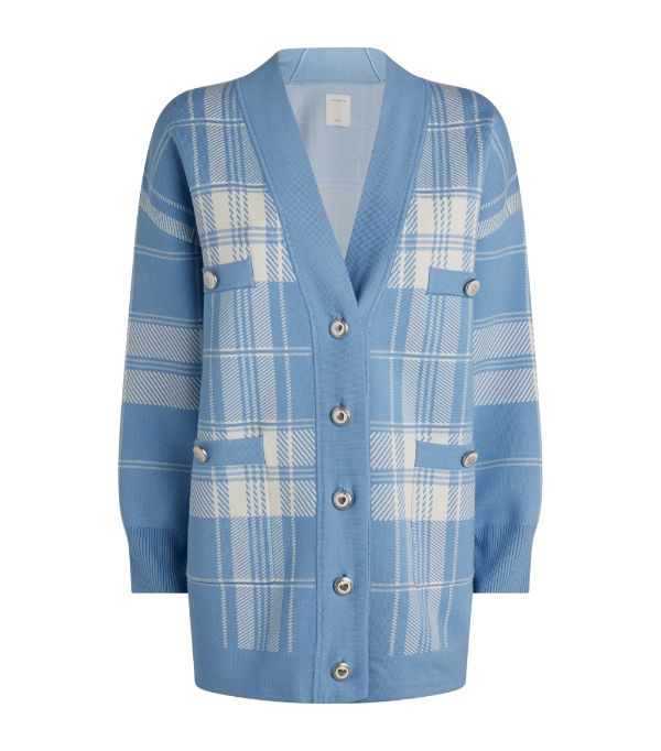 sandro checked cardigan