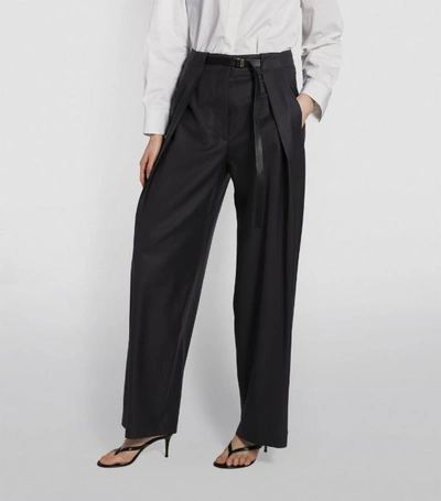 Shop The Row Brona Wool Wide-leg Trousers