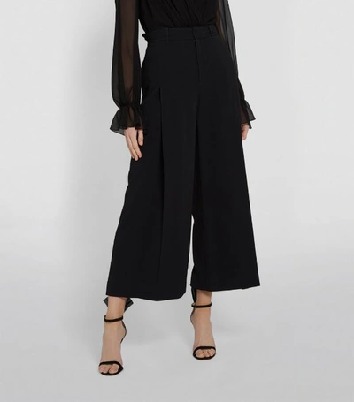 Shop Roland Mouret Straight-leg Cropped Liberty Trousers