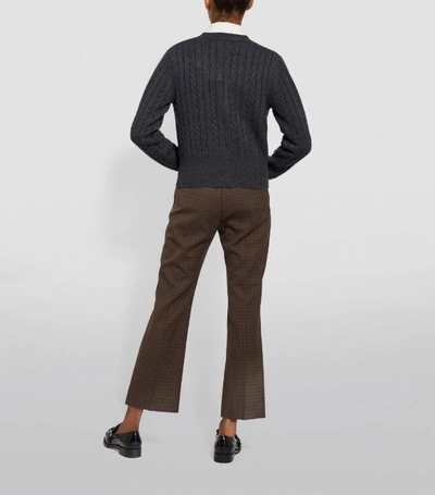 Shop Sandro Cable-knit Cardigan