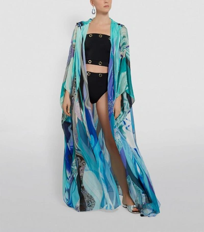 Shop Camilla Hooded Silk Wanderlust Robe