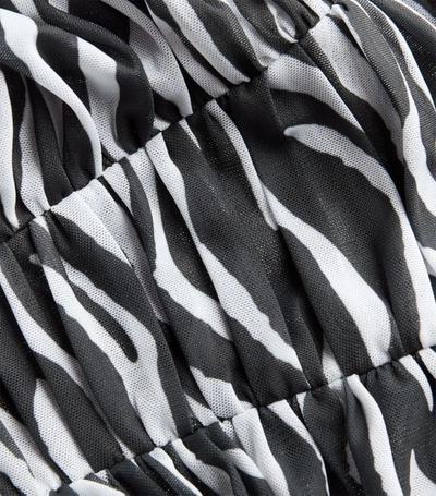 Shop Staud Ruched Zebra Top