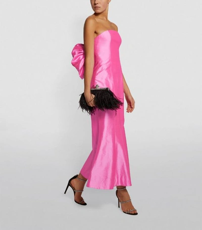 Shop Rasario Bow-embellished Midi Dress