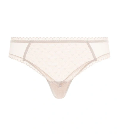 Shop Chantelle Courcelles Sheer Embroidered Briefs
