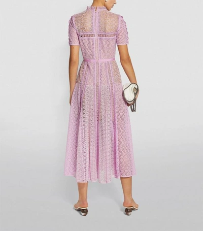 Shop Self-portrait Lace Midi Dress
